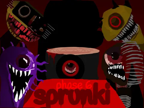 Sprunki Phase 6 Remastered Big Update Part 4 rhythm music game cover