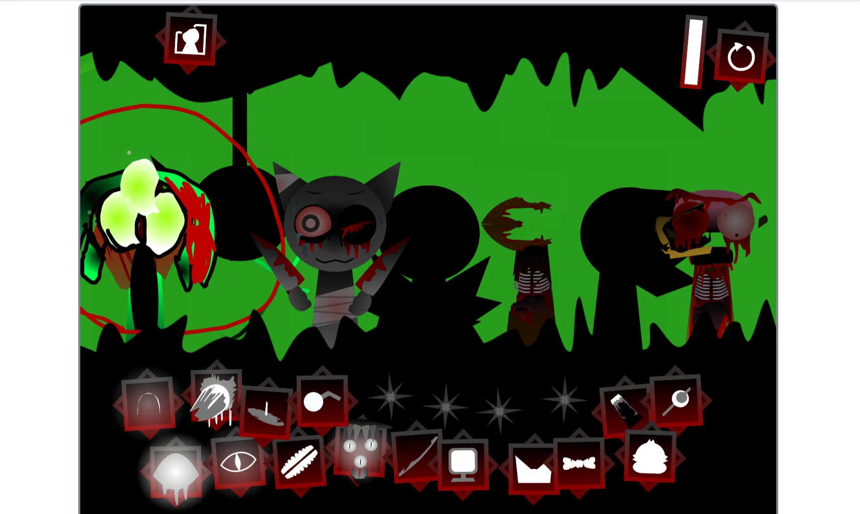 Unique character designs in Sprunki Phase 65 Fanmade Remix