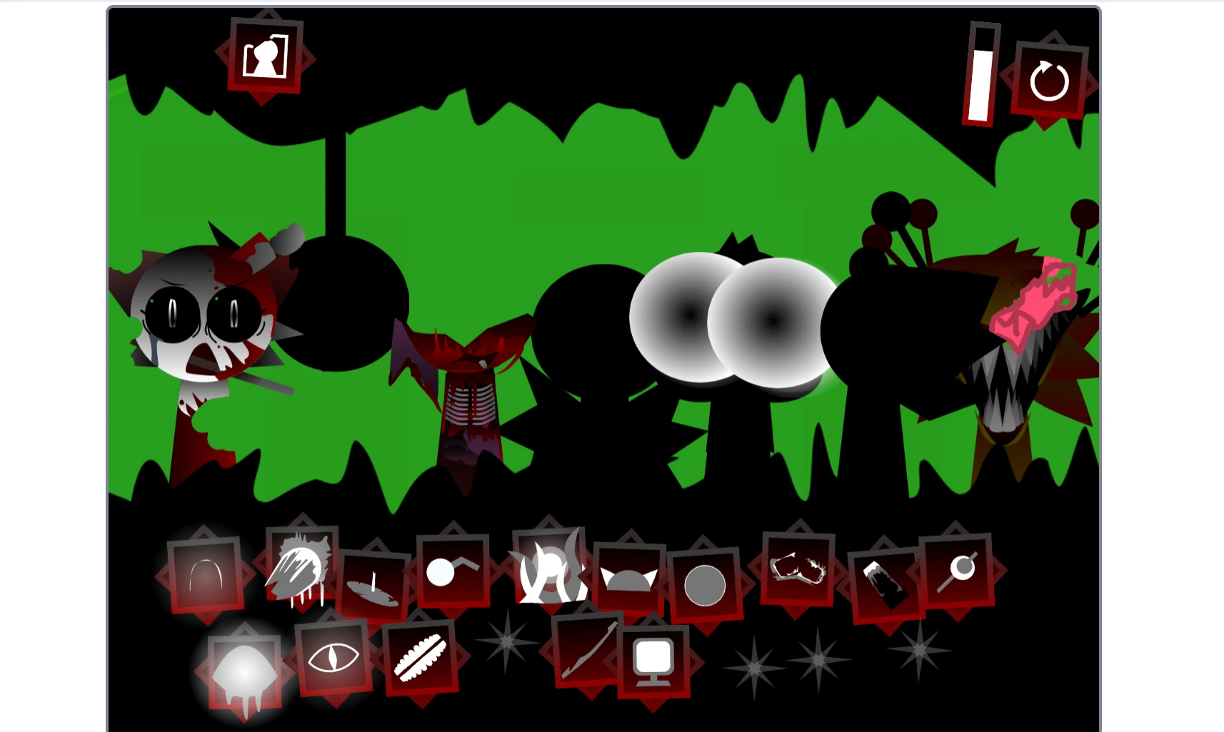 Sound category selection in Sprunki Phase 65 Fanmade