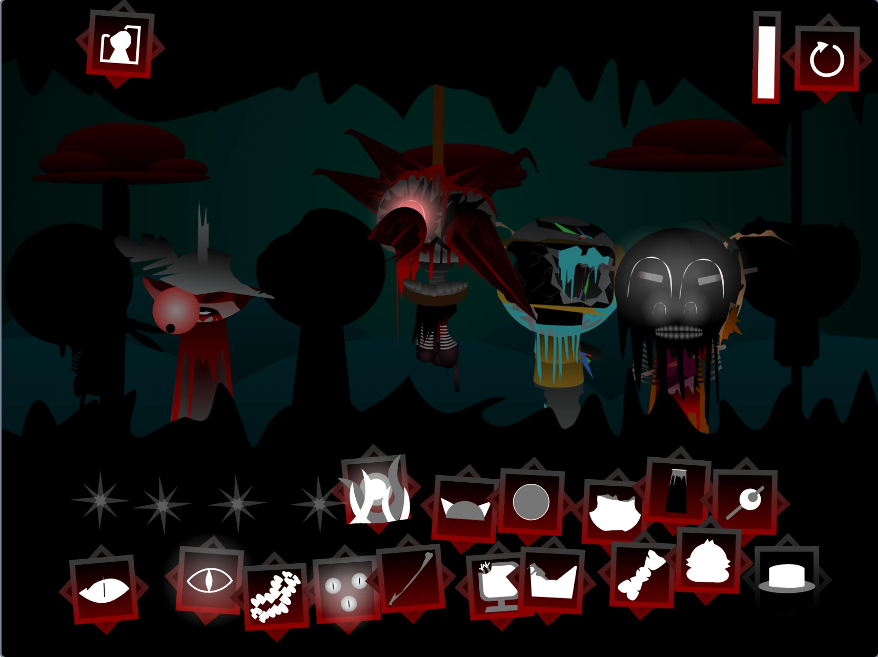 Sprunki Phase 7.5 Definitive gameplay showing character selection screen