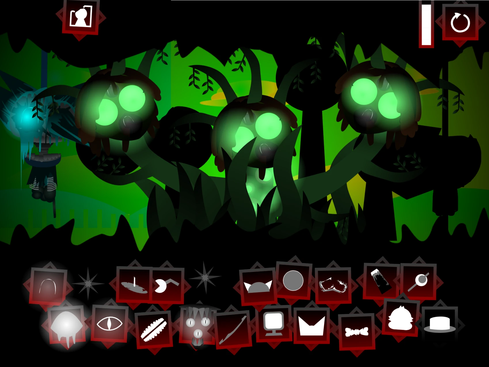 Sprunki Phase 9 Horror sound icon placement