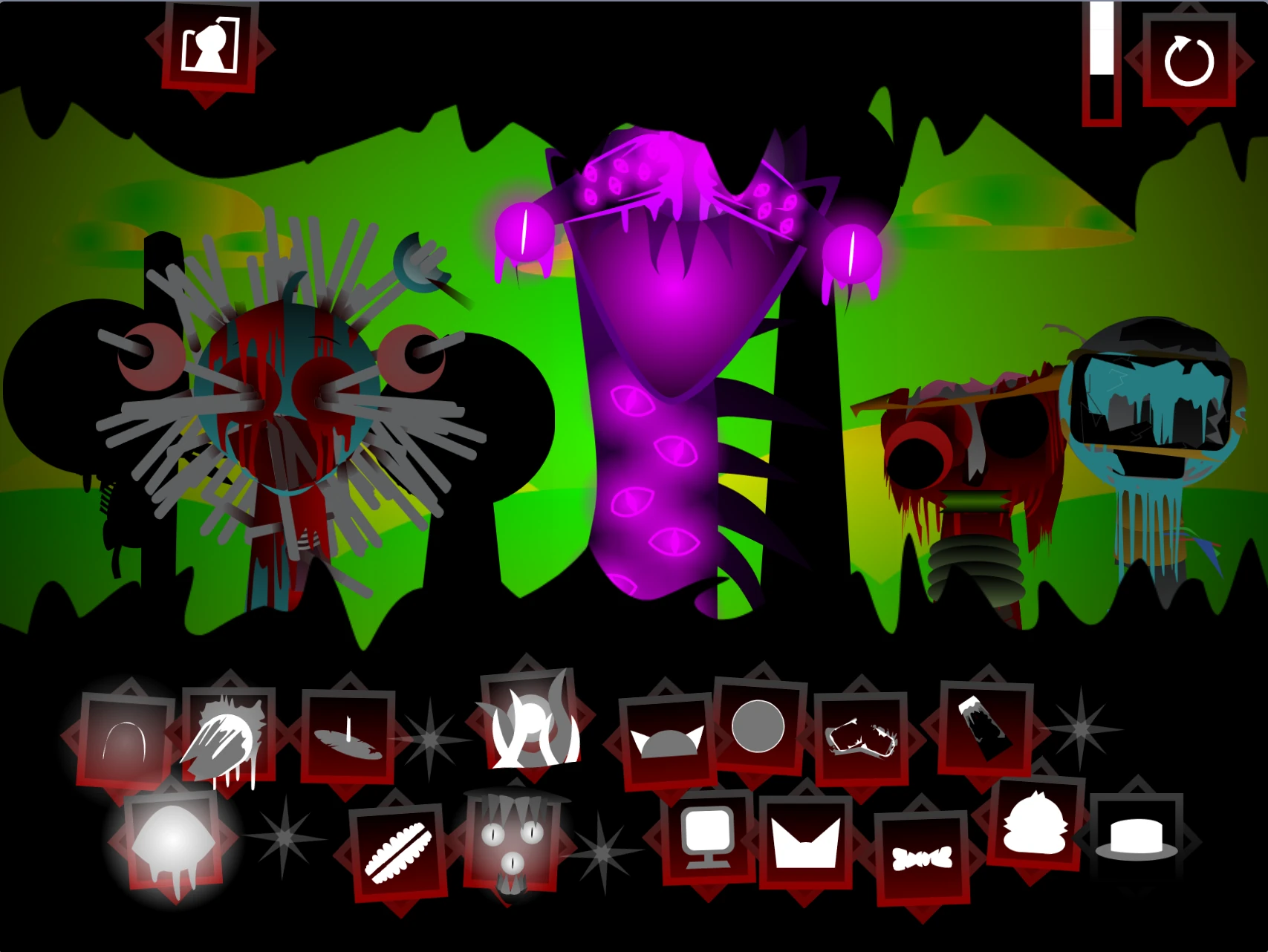 Sprunki Phase 9 Horror multiple character combination