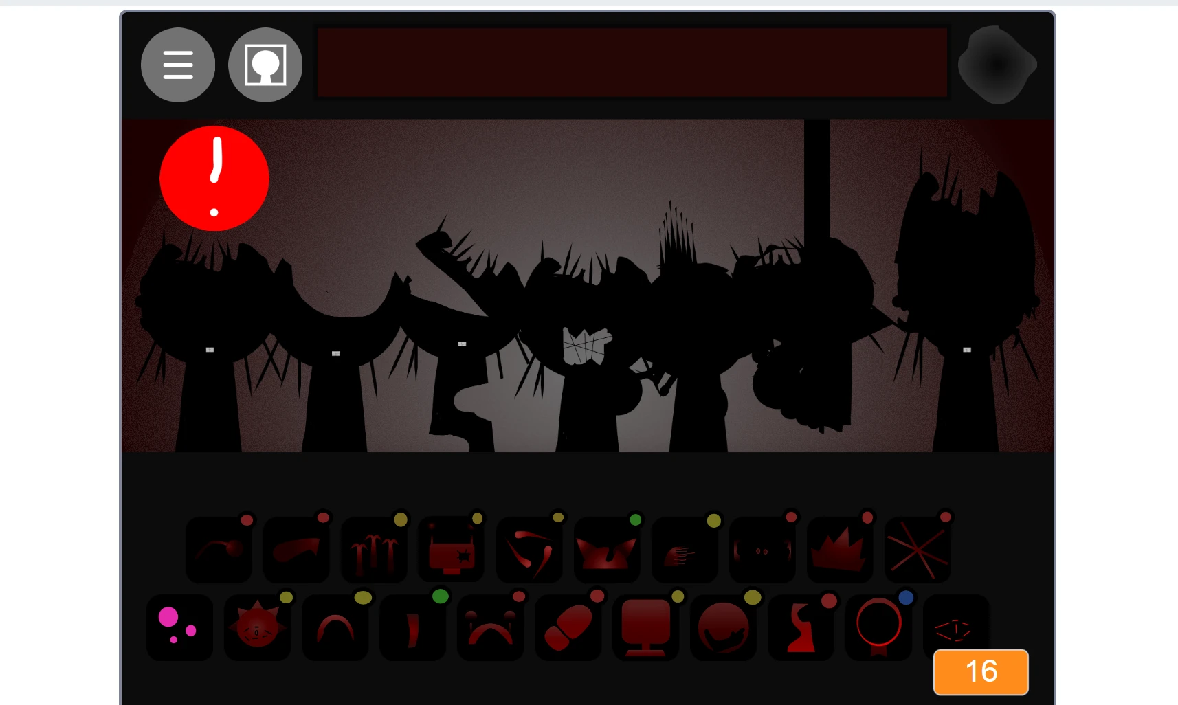 Sprunki Phase 9 Scratch gameplay showing sound selection