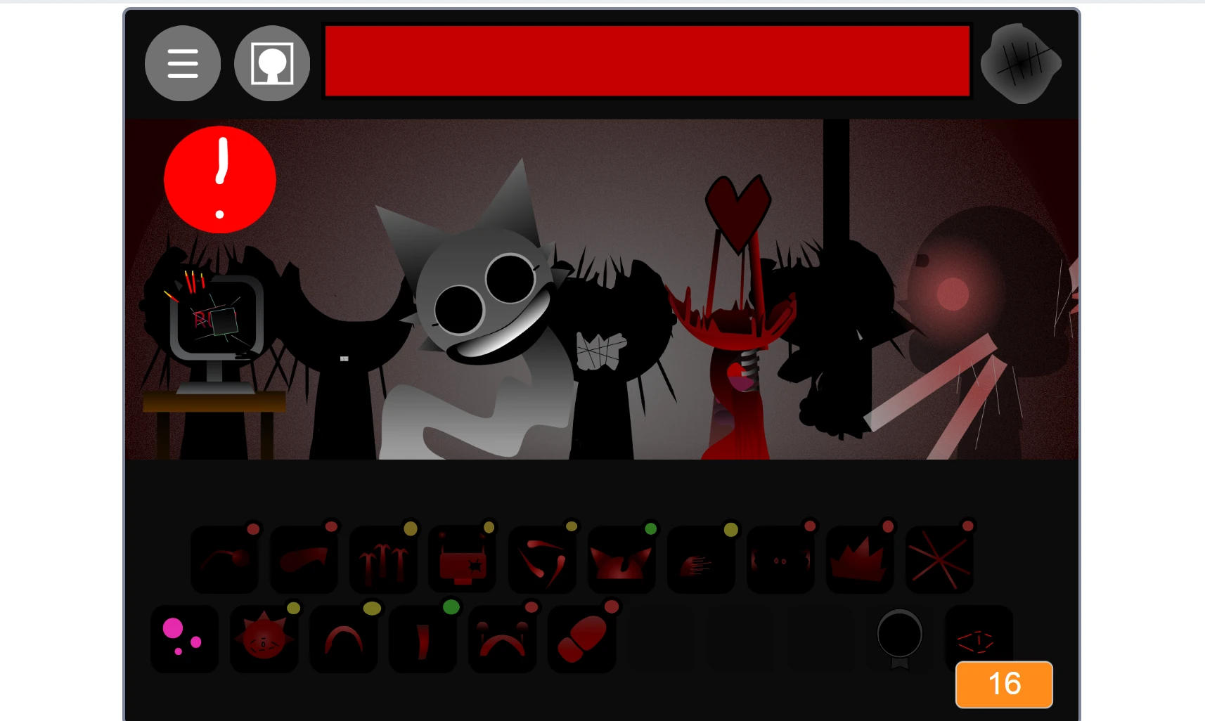 Sprunki Phase 9 Scratch full music track display