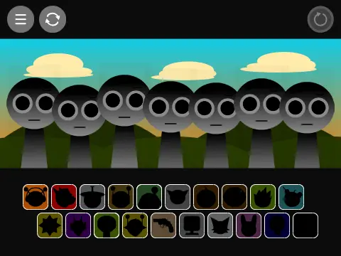 Sprunki Phase 1.2 Game Logo - Drag and Drop Music Creation