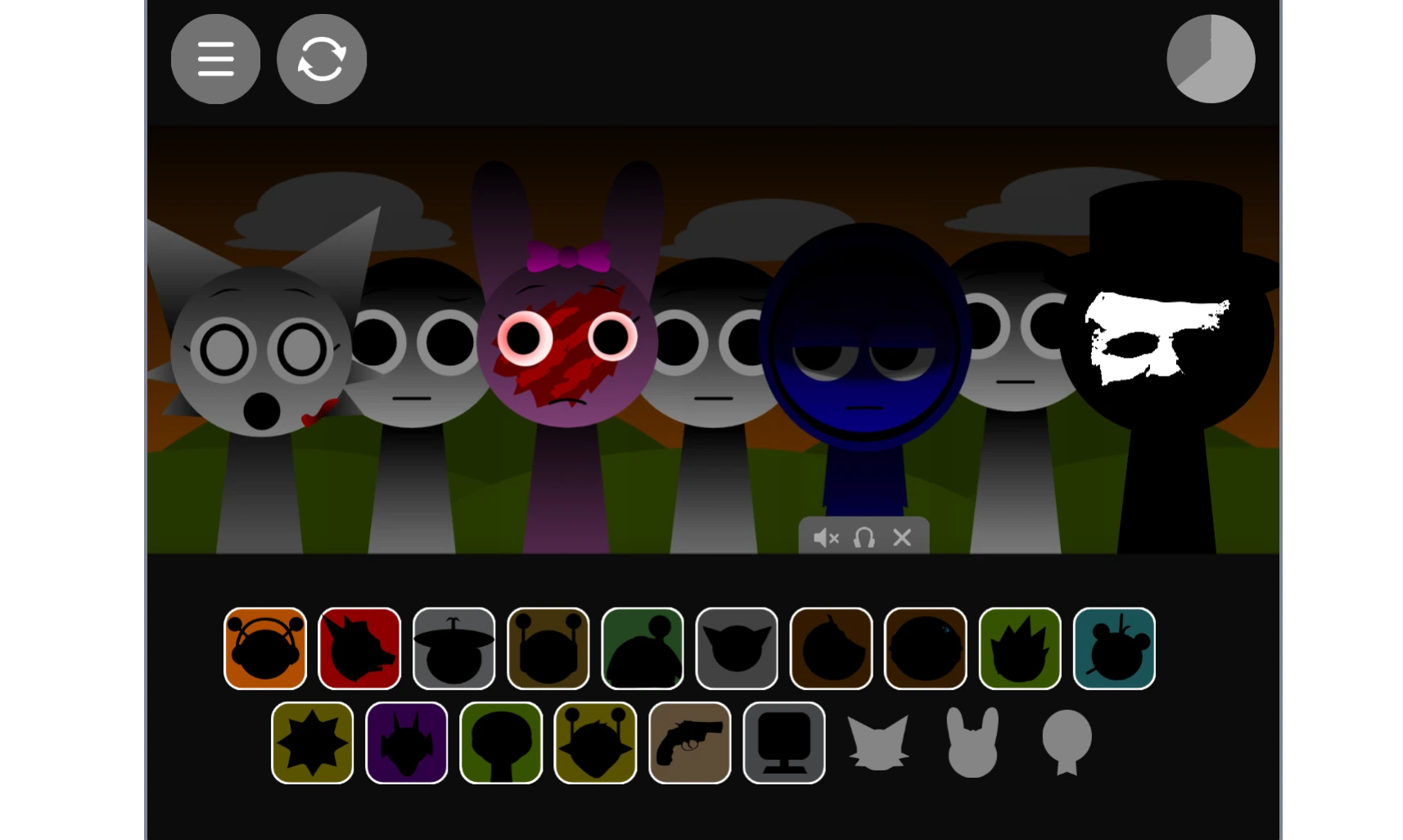 Sprunki Phase 1.7 music creation with early character designs