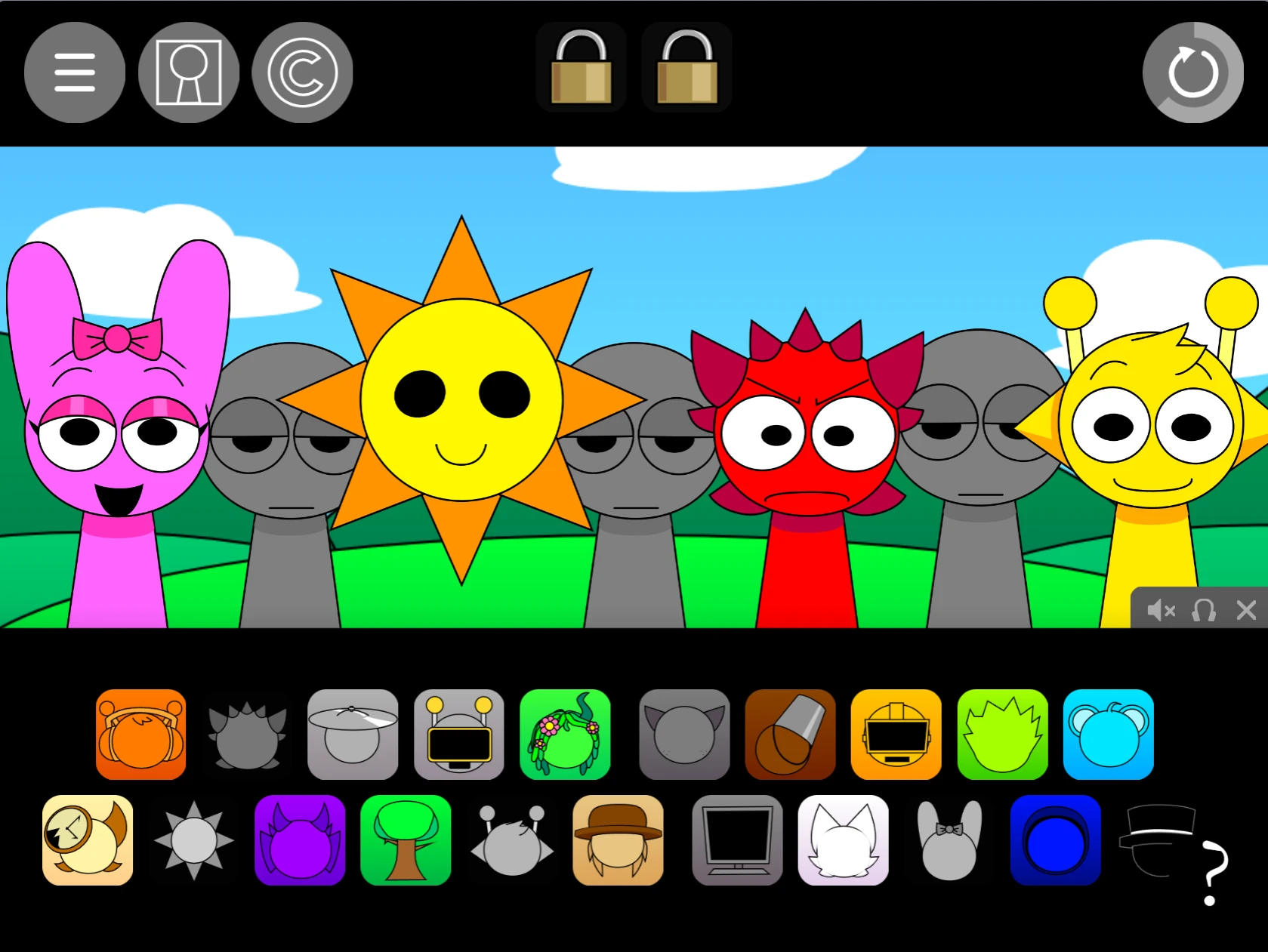 Rhythm pattern development in Sprunki Pyramixed 0.9 Remix