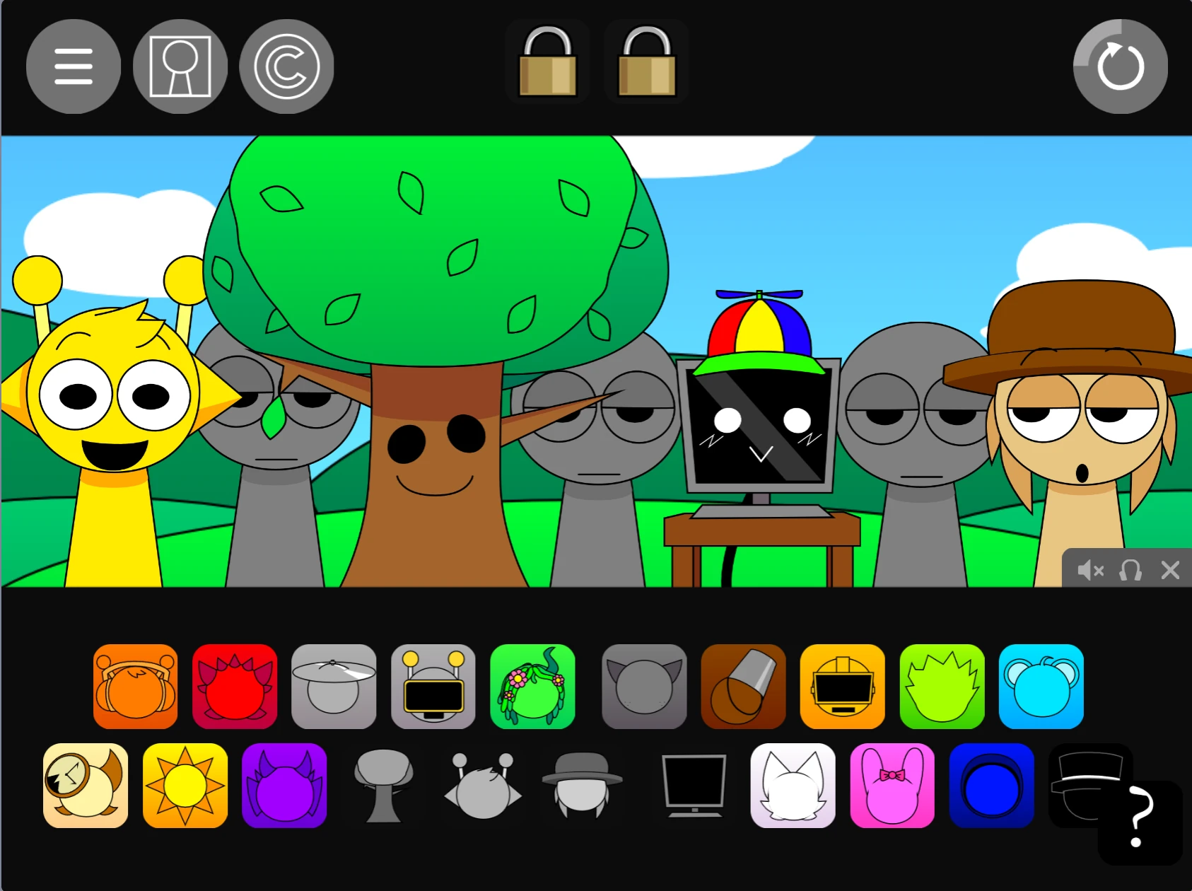 Sprunki Pyramixed 0.9 new character sounds gameplay