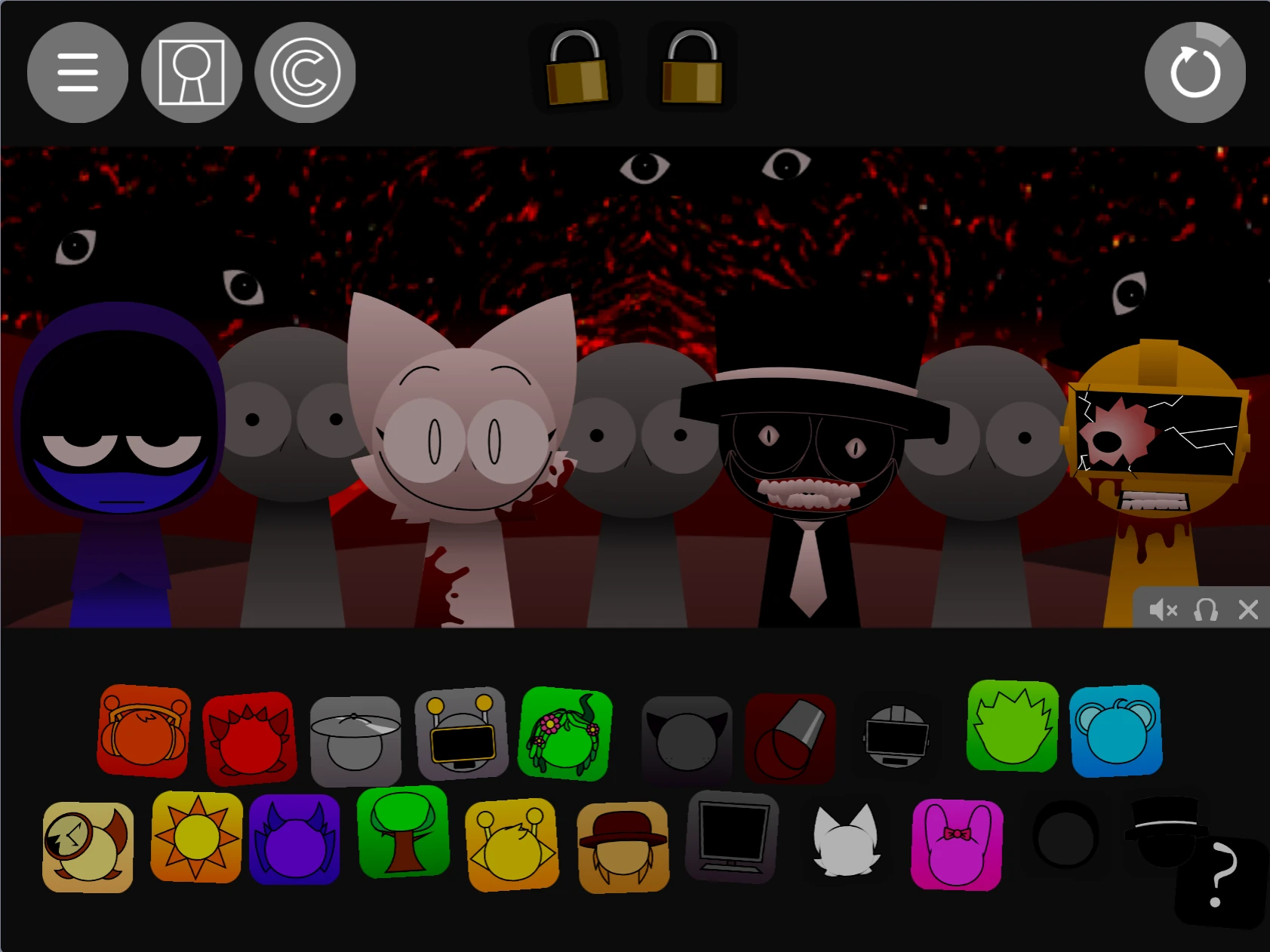 Sprunki Pyramixed 0.9 unique character combinations