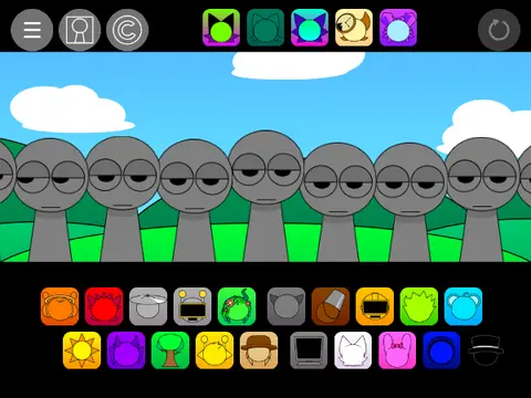 Sprunki Pyramixed 0.9 But With Arms rhythm music game with character enhancements