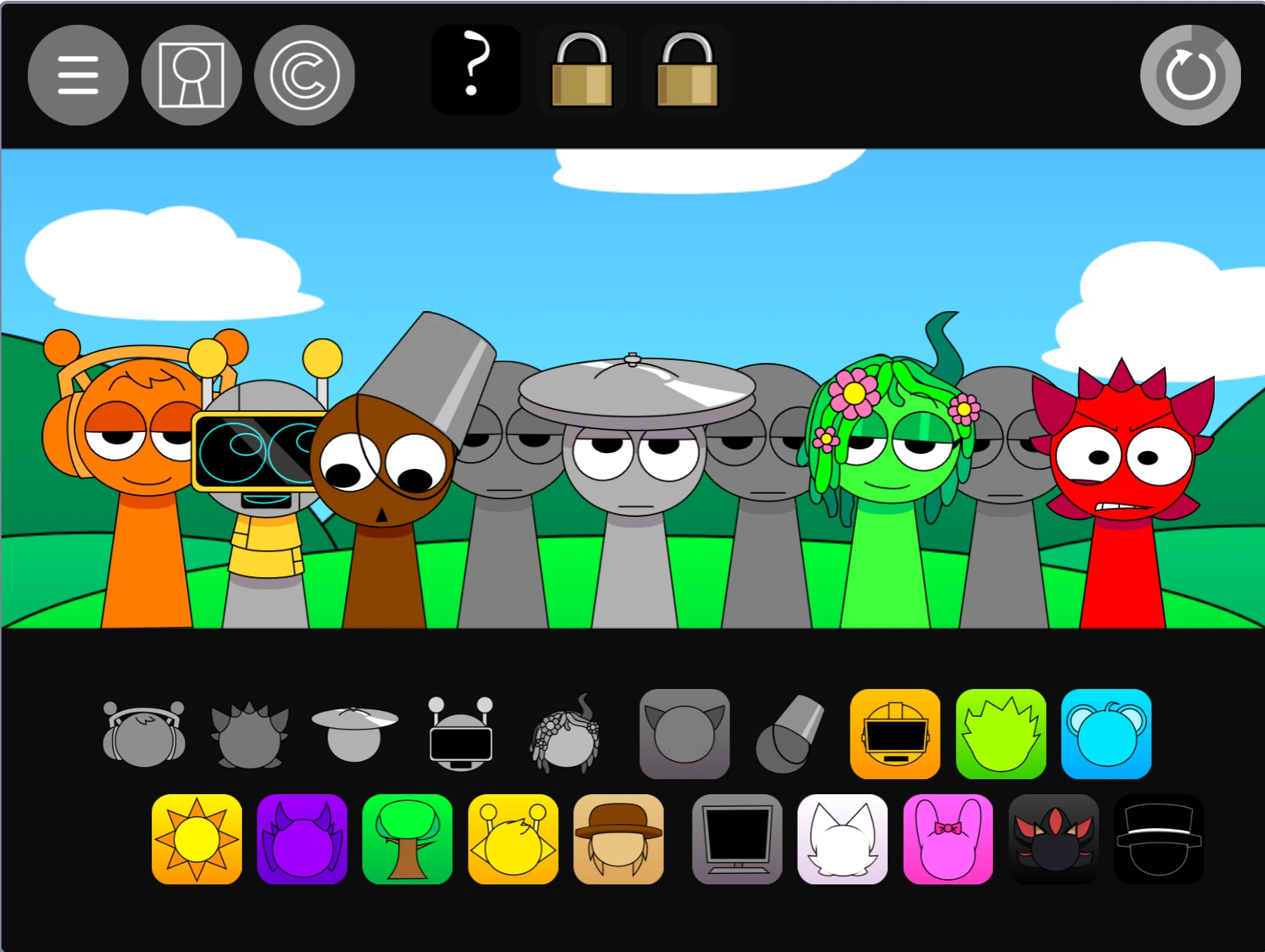 Sprunki Shadow Edition character with shadow effects