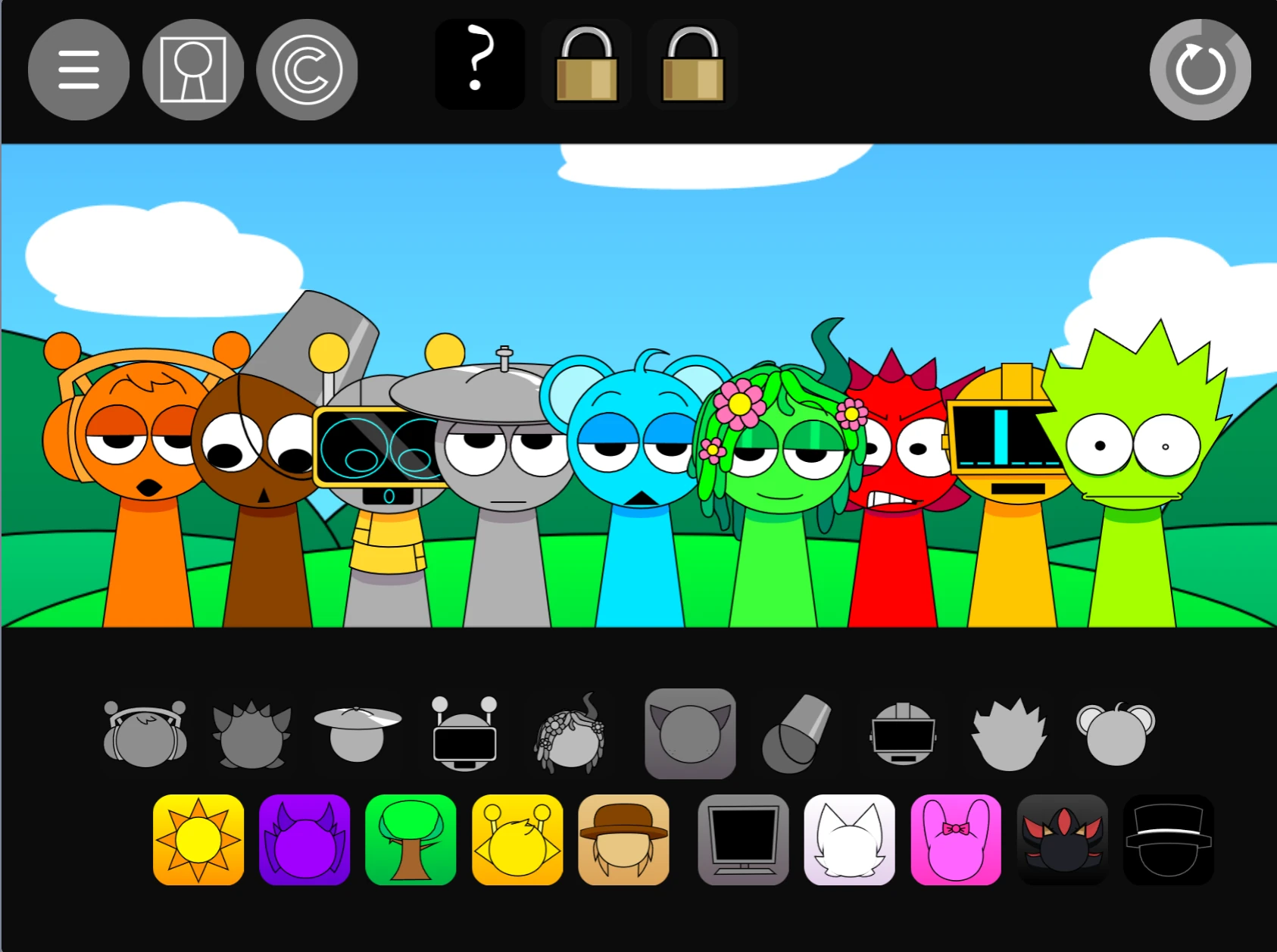 shadow effects on sprunki game characters