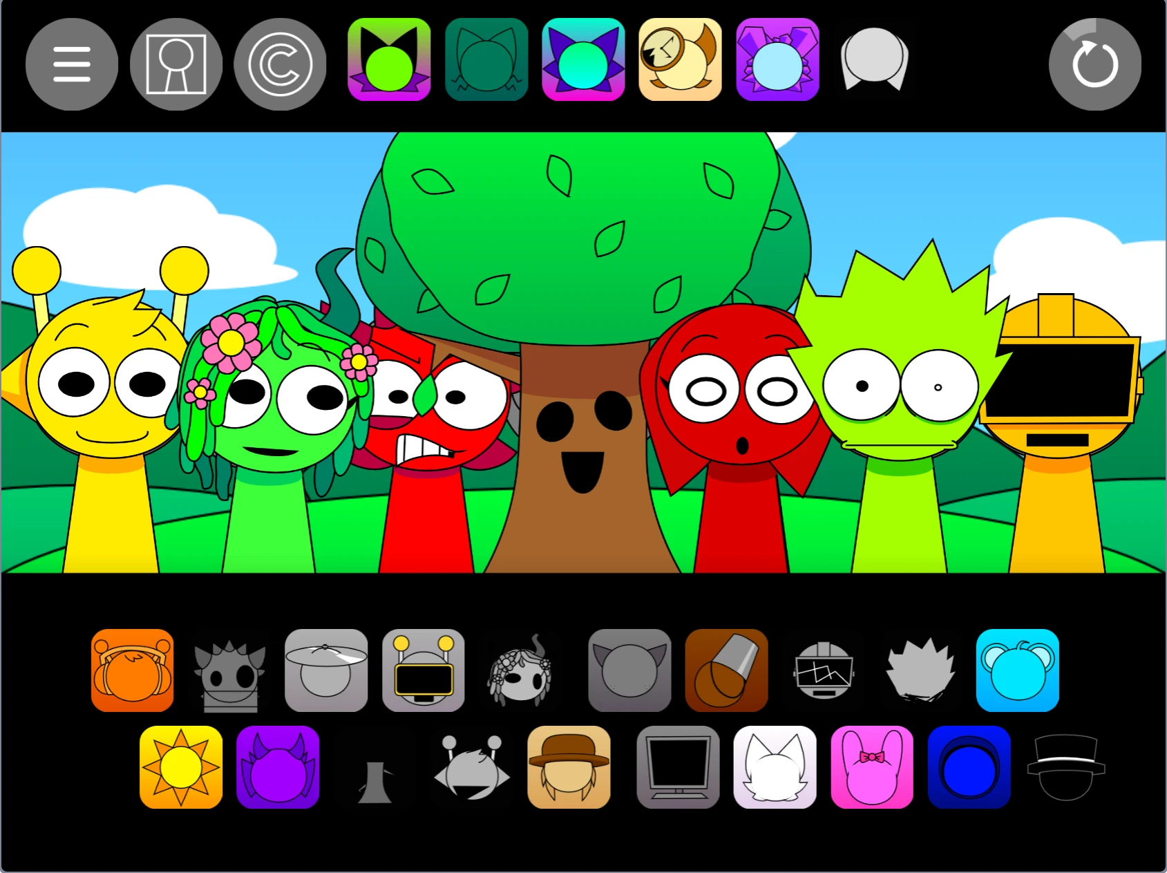 Sprunki Pyramixed 0.9 special effects and animations