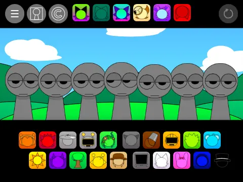 Sprunki Pyramixed 0.9 My Version NFE music rhythm game character