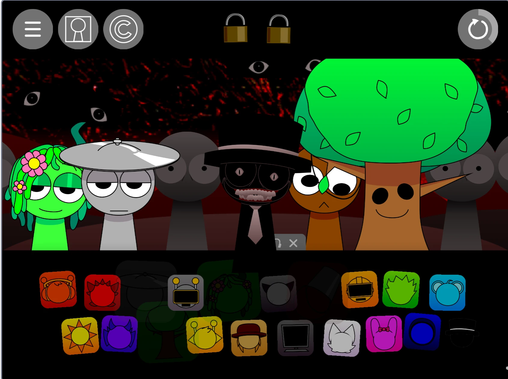 Music creation with custom characters in fixed Sprunki version