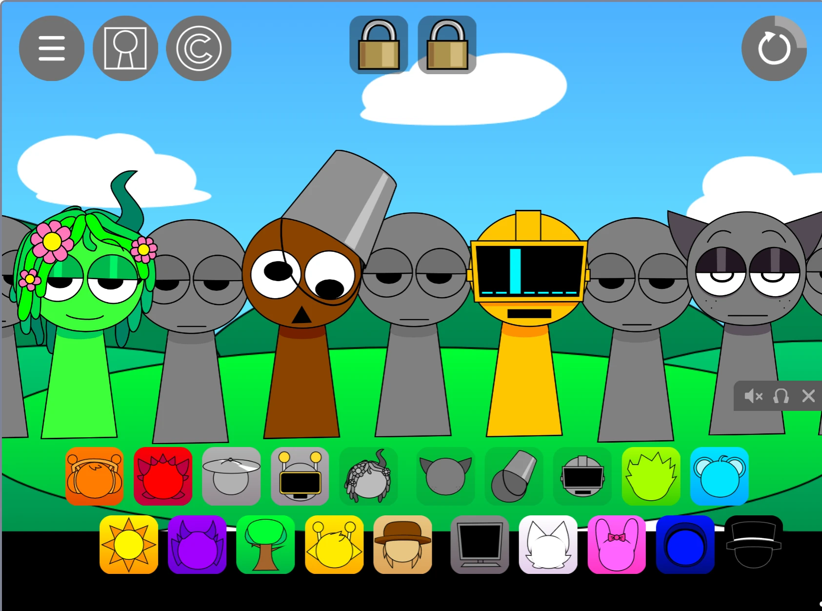 Advanced music composition in Sprunki Pyramixed 0.9 OC