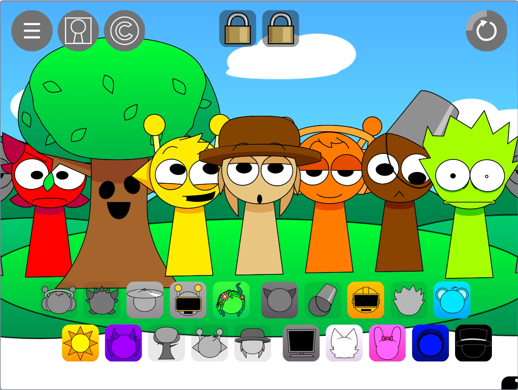 Sprunki Pyramixed 0.9 OC New sound mixing interface