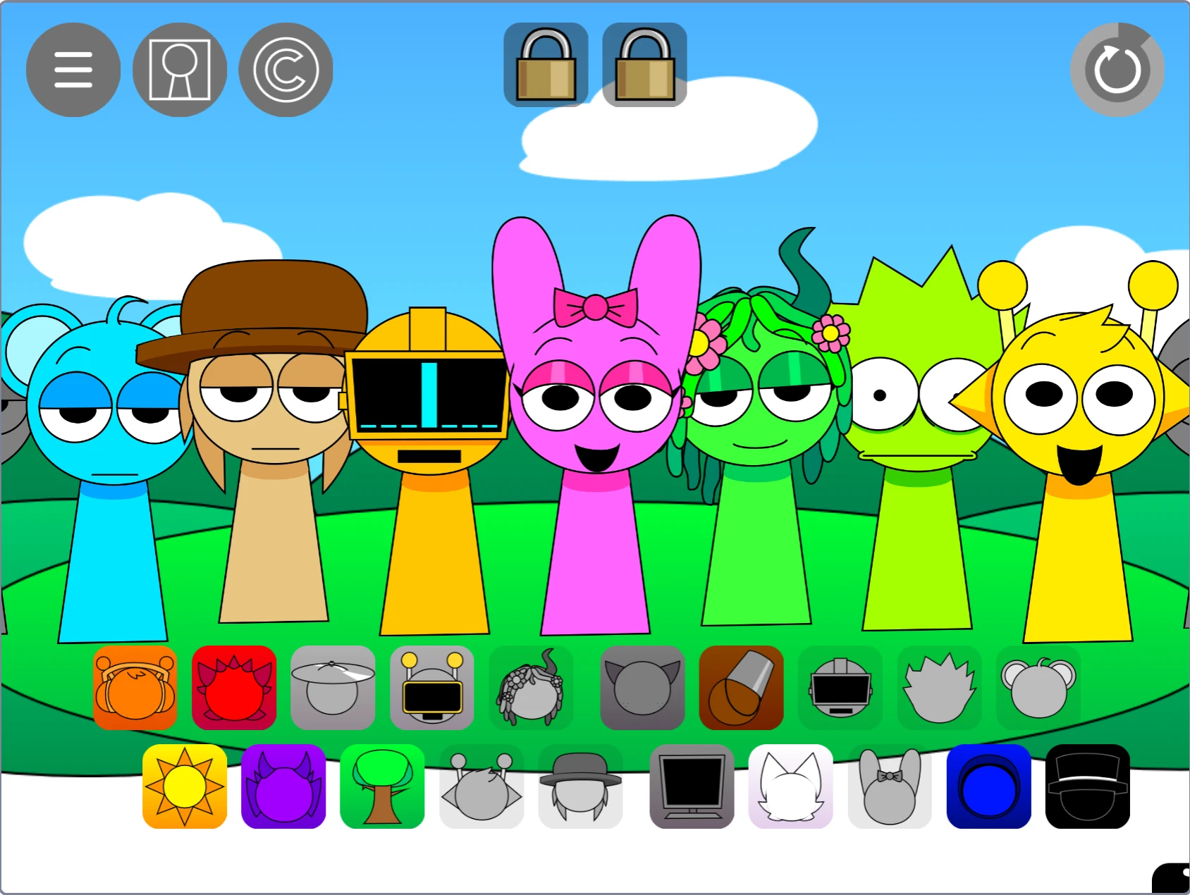 Sprunki Pyramixed 0.9 OC New gameplay screenshot 3