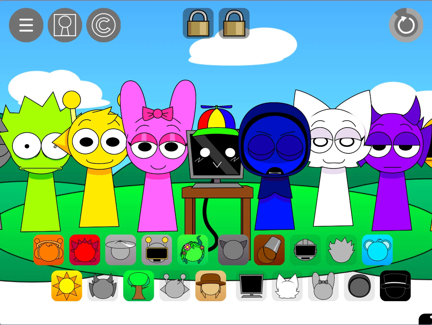 Sprunki Pyramixed 0.9 OC New gameplay screenshot 4