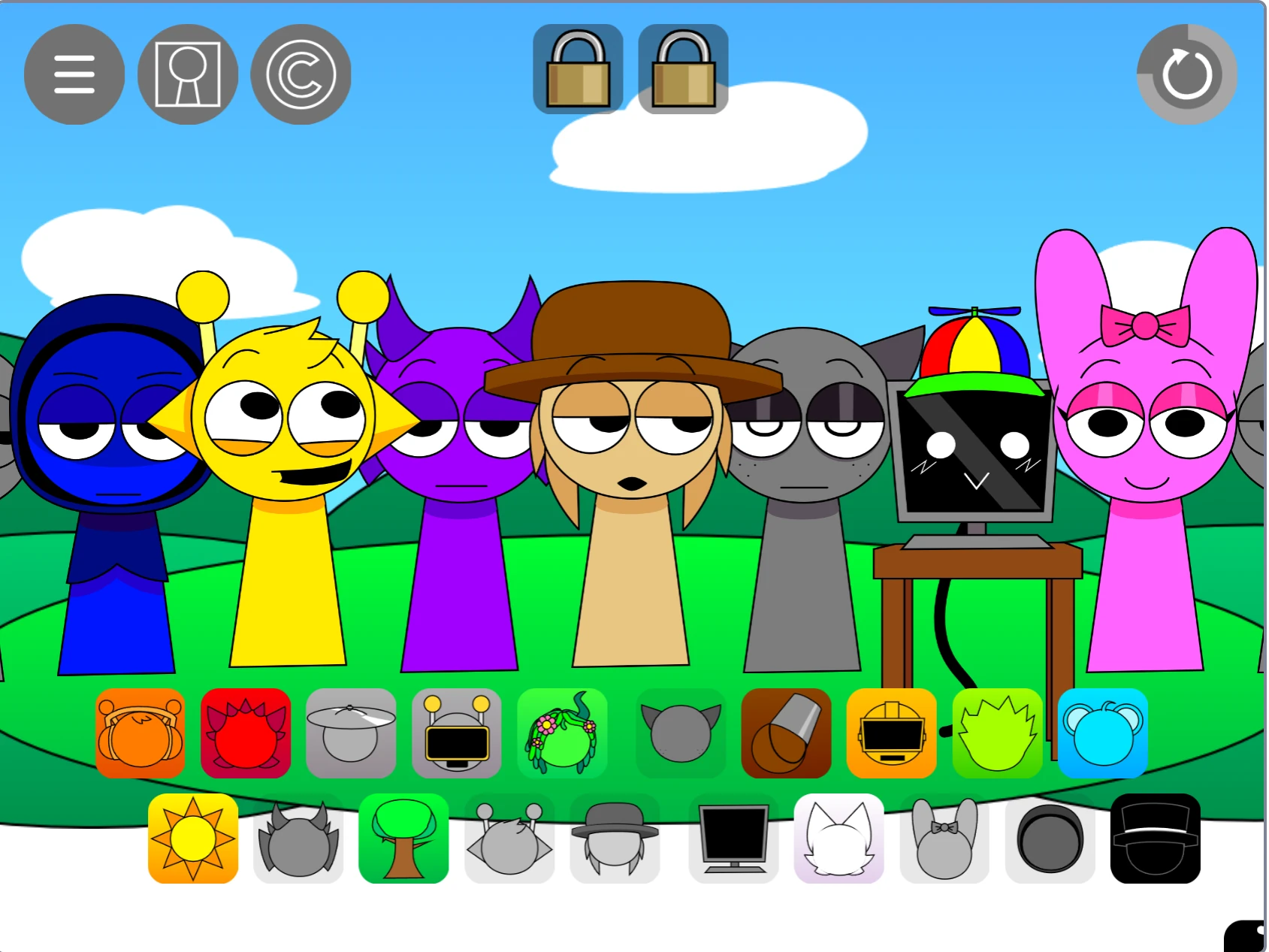 Sprunki Pyramixed 0.9 OC New gameplay screenshot 5