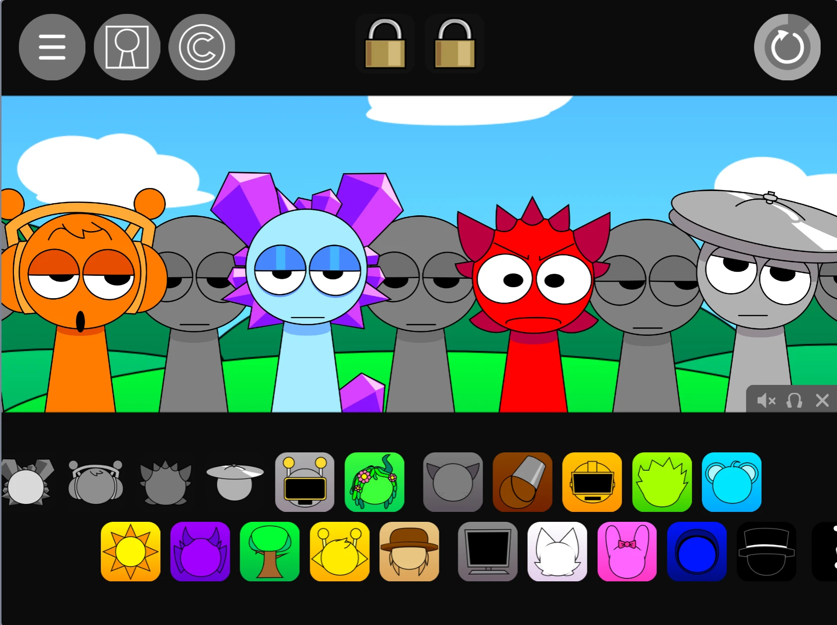 Sprunki Pyramixed 0.9 Reanimated XD character performance animations