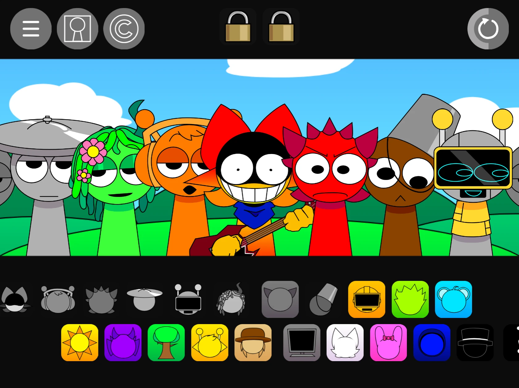 Sprunki Pyramixed 0.9 Swapped unexpected sound combinations