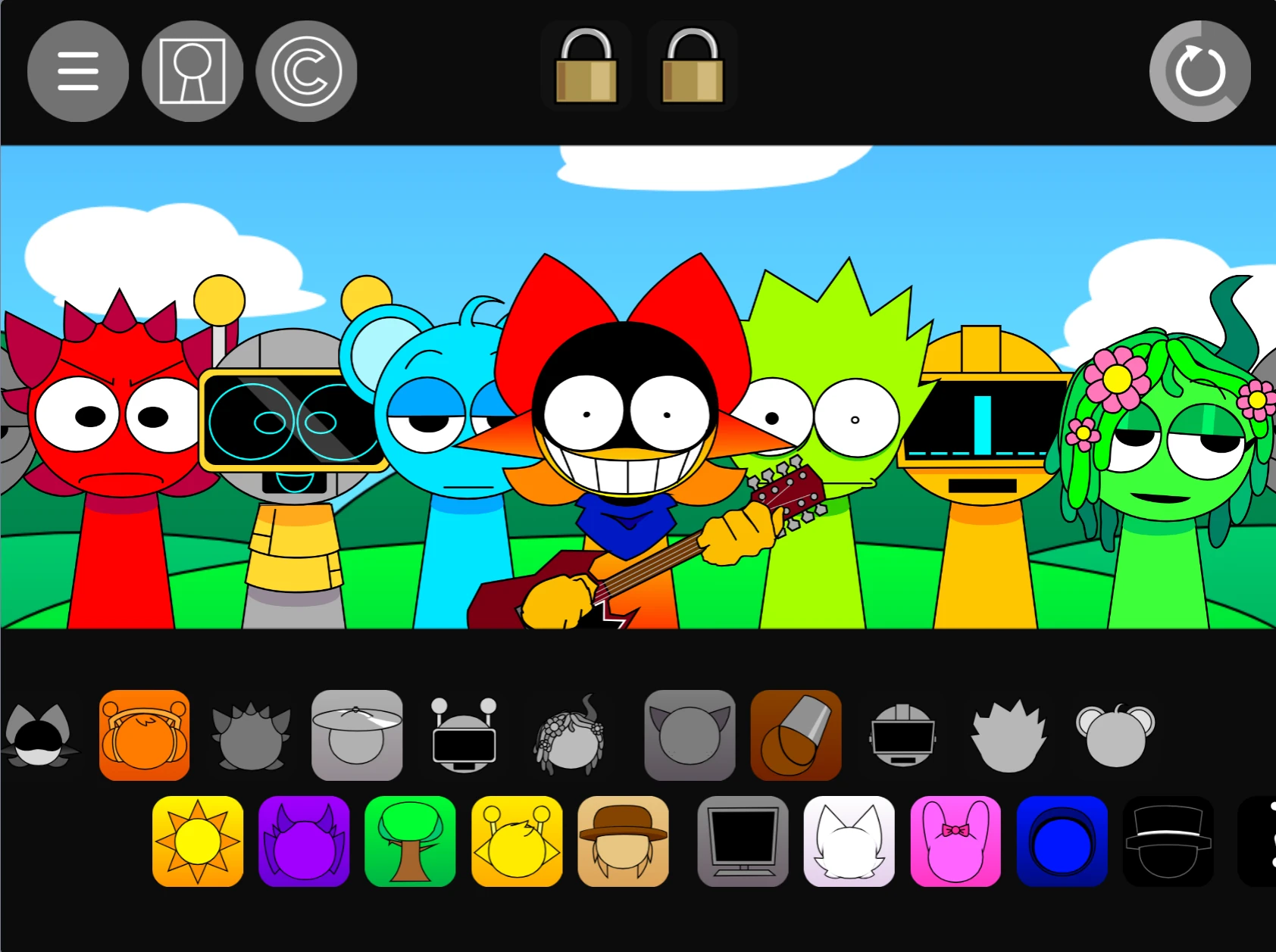 Sprunki Pyramixed 0.9 Swapped character interaction