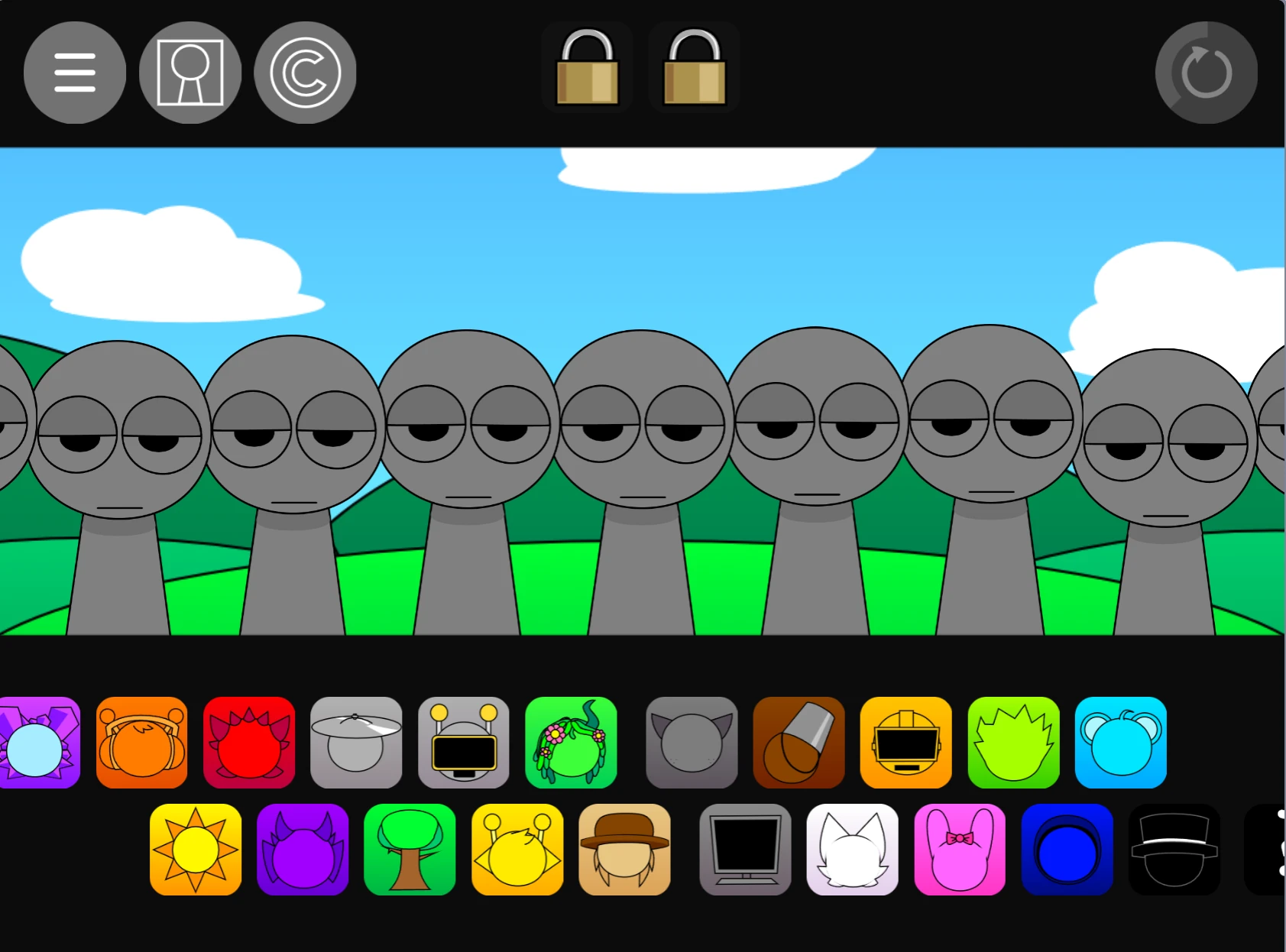 Sprunki Pyramixed 0.9 Update Cocrea gameplay mixing sounds