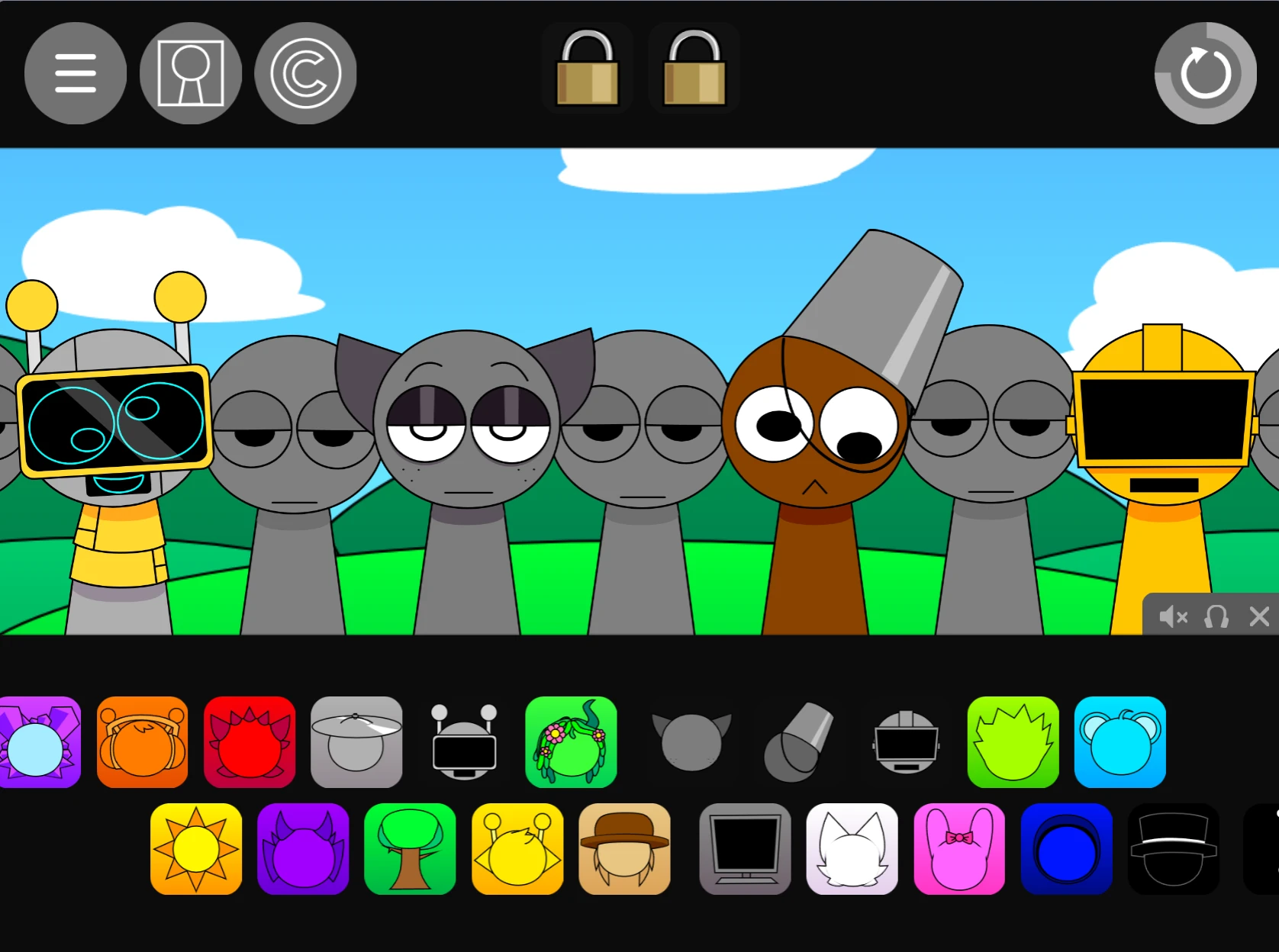 Sprunki Pyramixed 0.9 Update Cocrea character selection