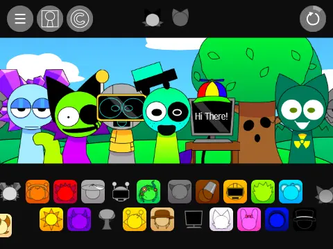 Sprunki Pyramixed 0.9 Update Cocrea game logo