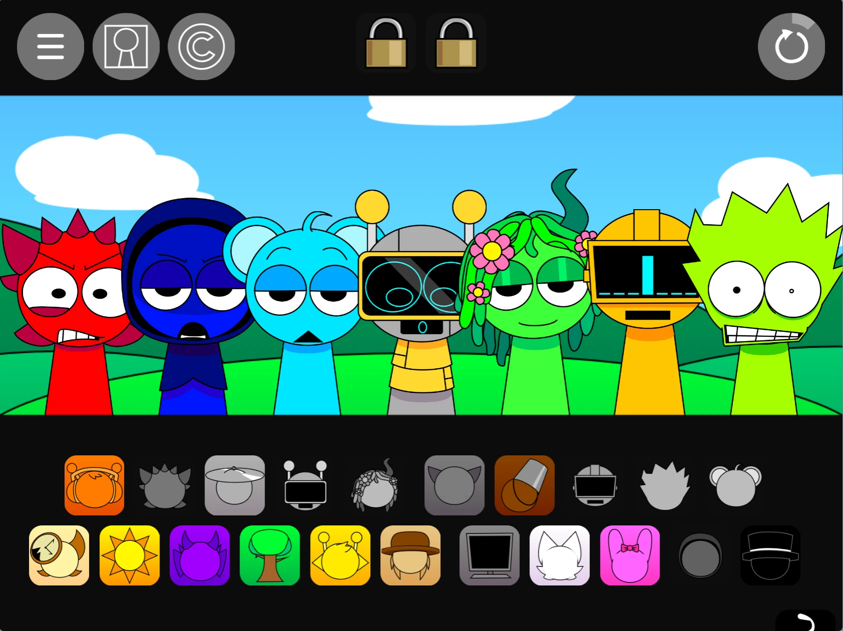 Sprunki Pyramixed 0.9 Update character sounds demonstration