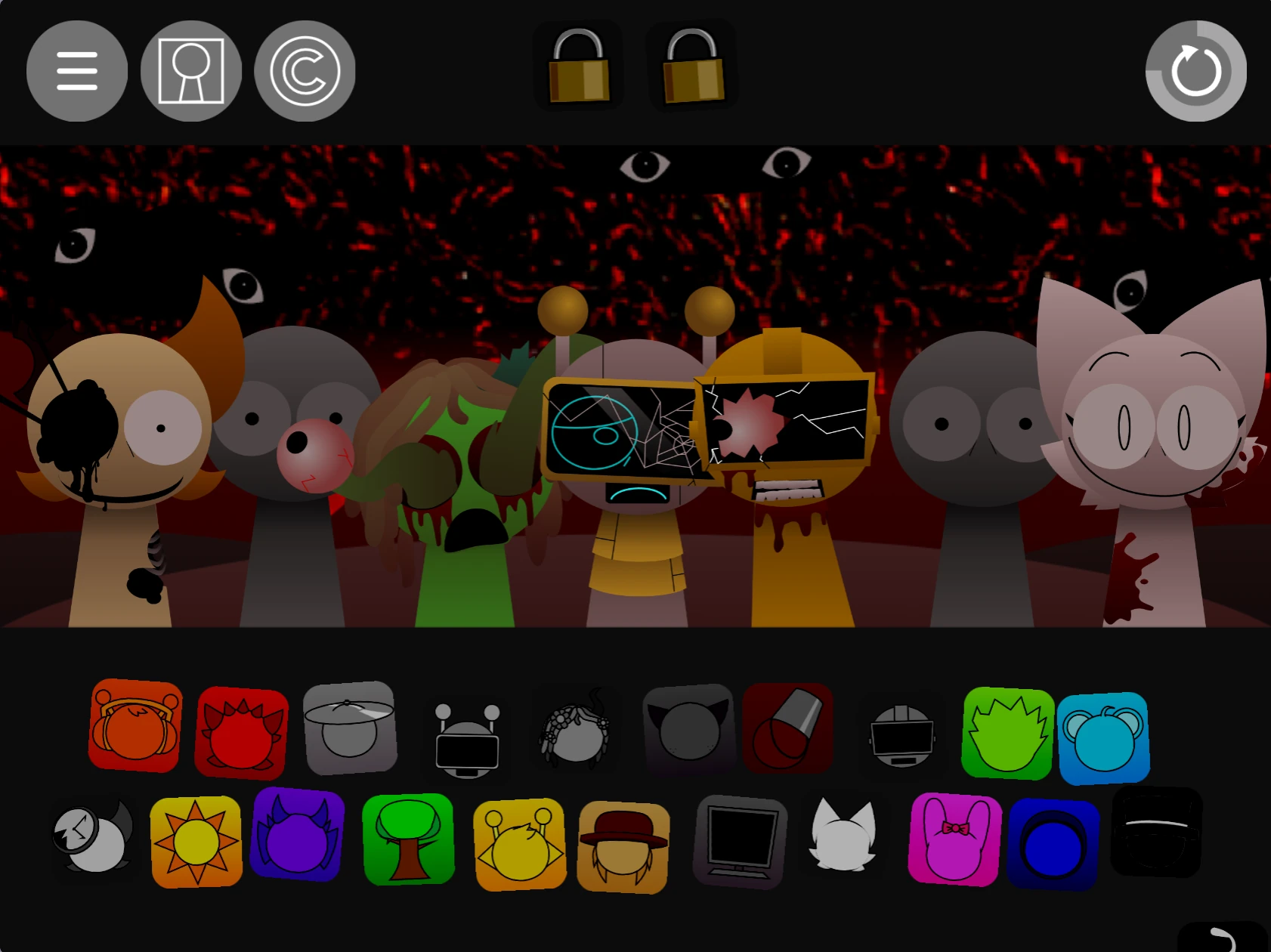 Sprunki Pyramixed 0.9 Update completed music mix