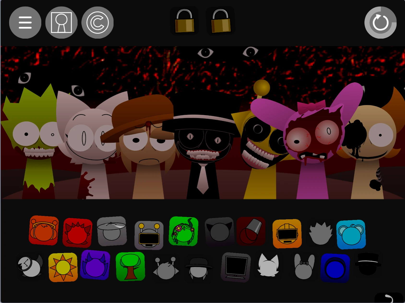 Sprunki Pyramixed 0.9 Update full game interface