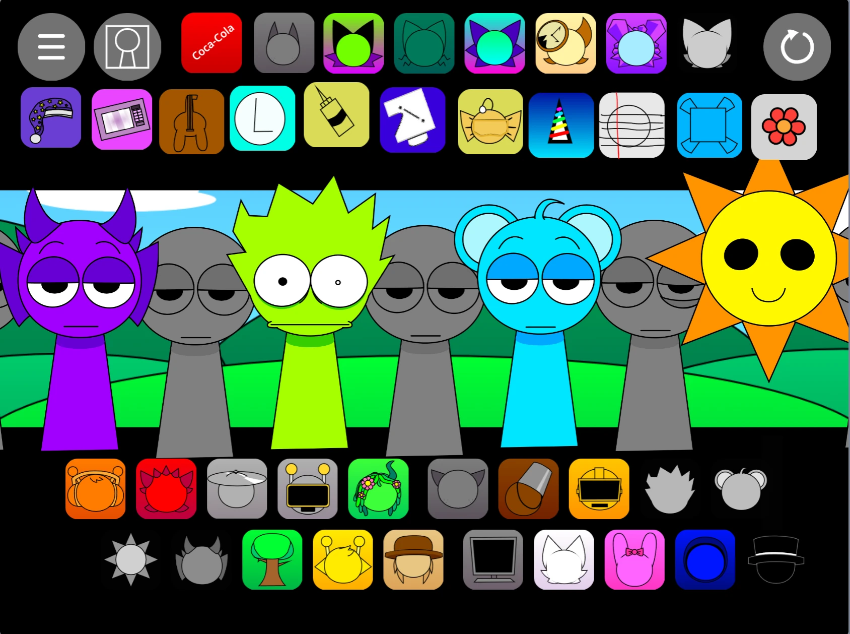 Sprunki Pyramixed 0.9 V2 bonus characters showcase