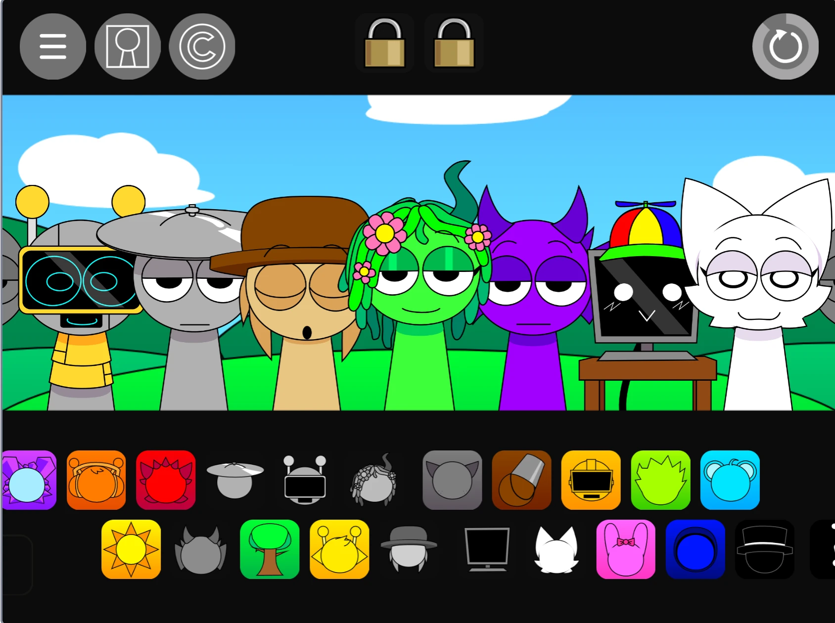 Creating horror music with Sprunki Pyramixed character customization