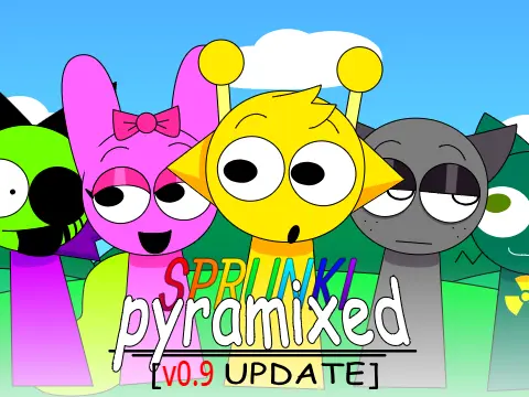 Sprunki Pyramixed 0.9 Horror Animations Music Creation Game
