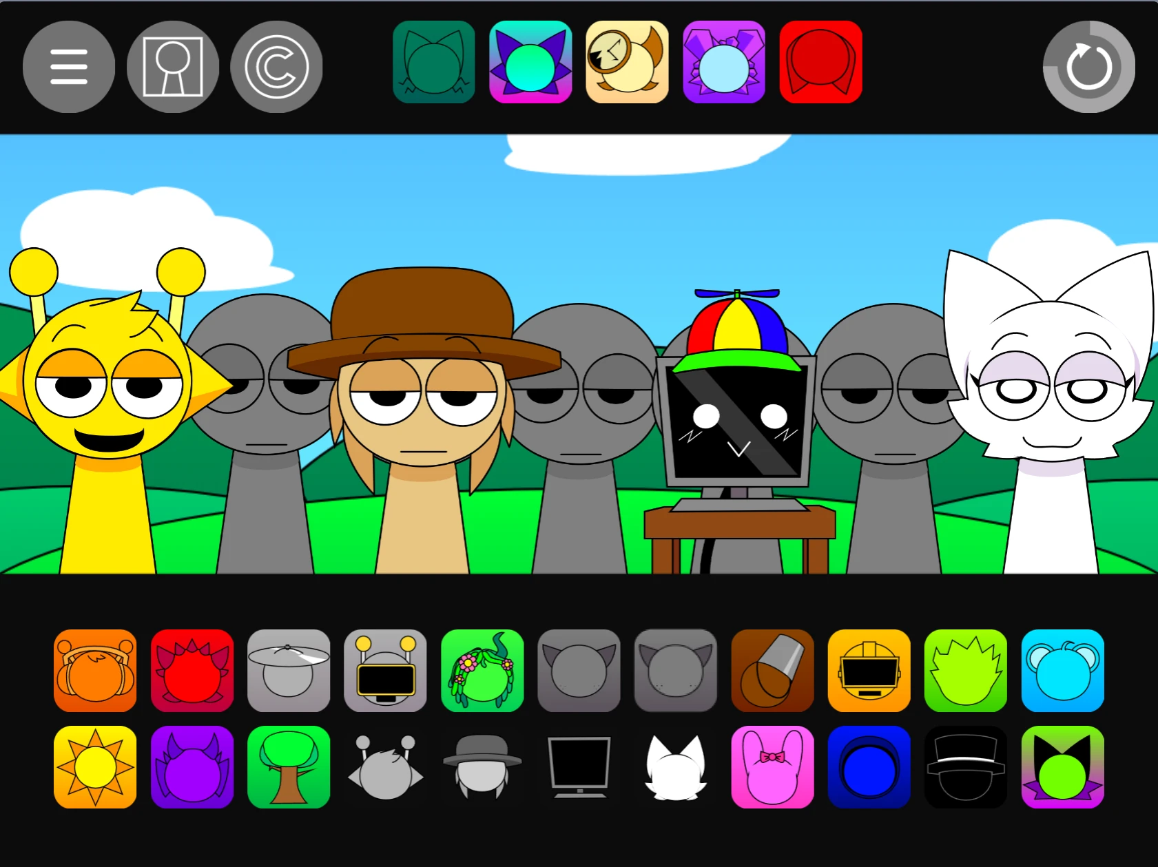 Sprunki Pyramixed 0.95 But Edited rhythm pattern creator