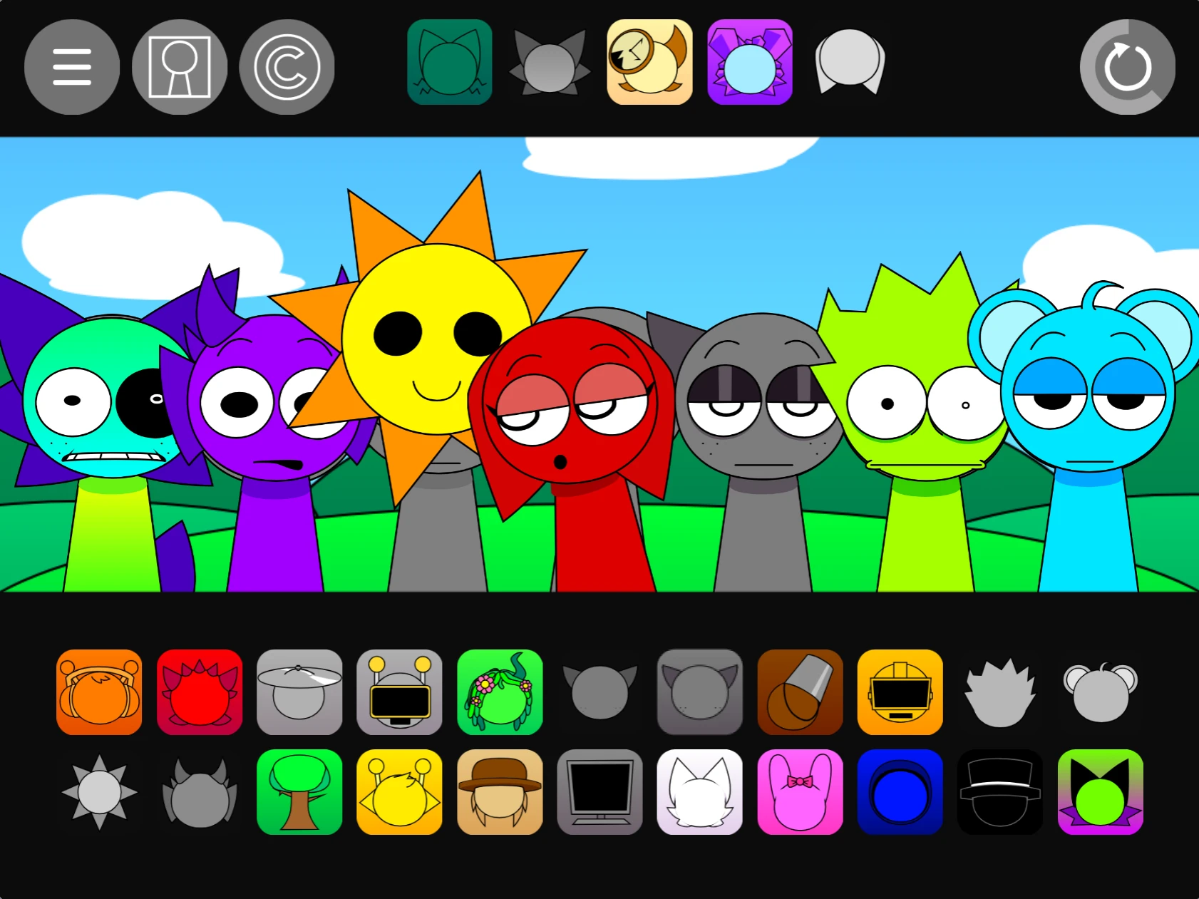 Sprunki Pyramixed 0.95 new character animations and effects