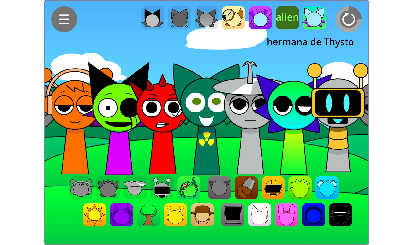 Sprunki Pyramixed Classic drag and drop music creation