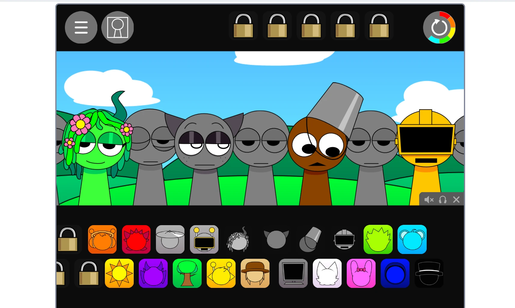 Sprunki Pyramixed Deluxe on mobile devices