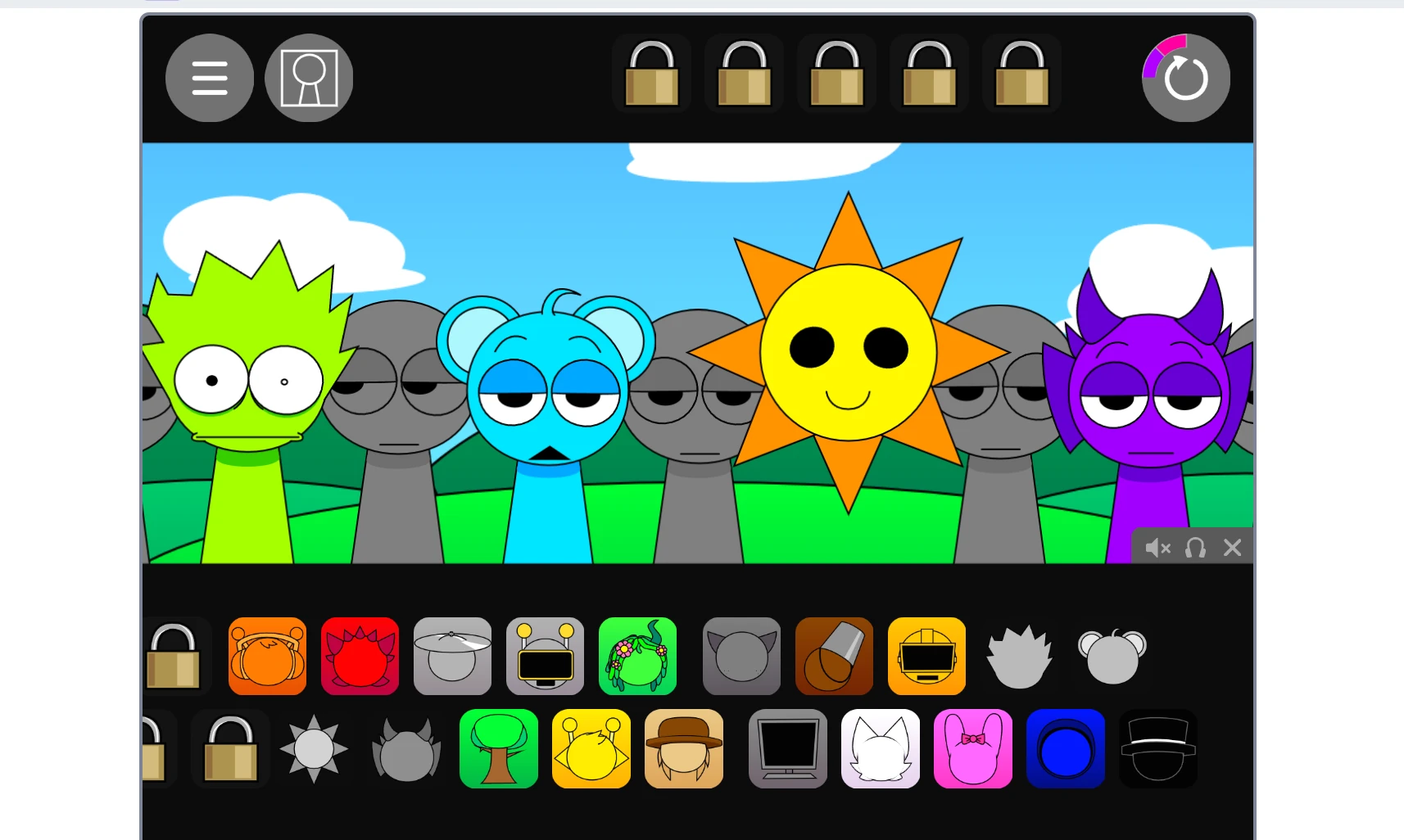 Special effects in Sprunki Pyramixed Deluxe