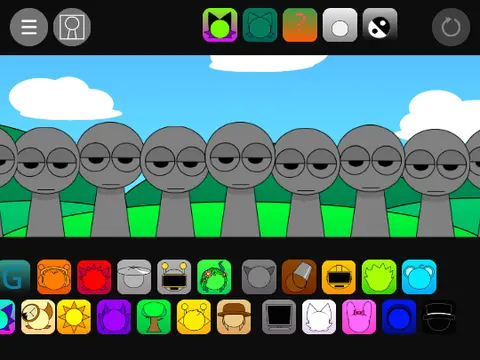 Sprunki Pyramixed Deluxe music rhythm game character