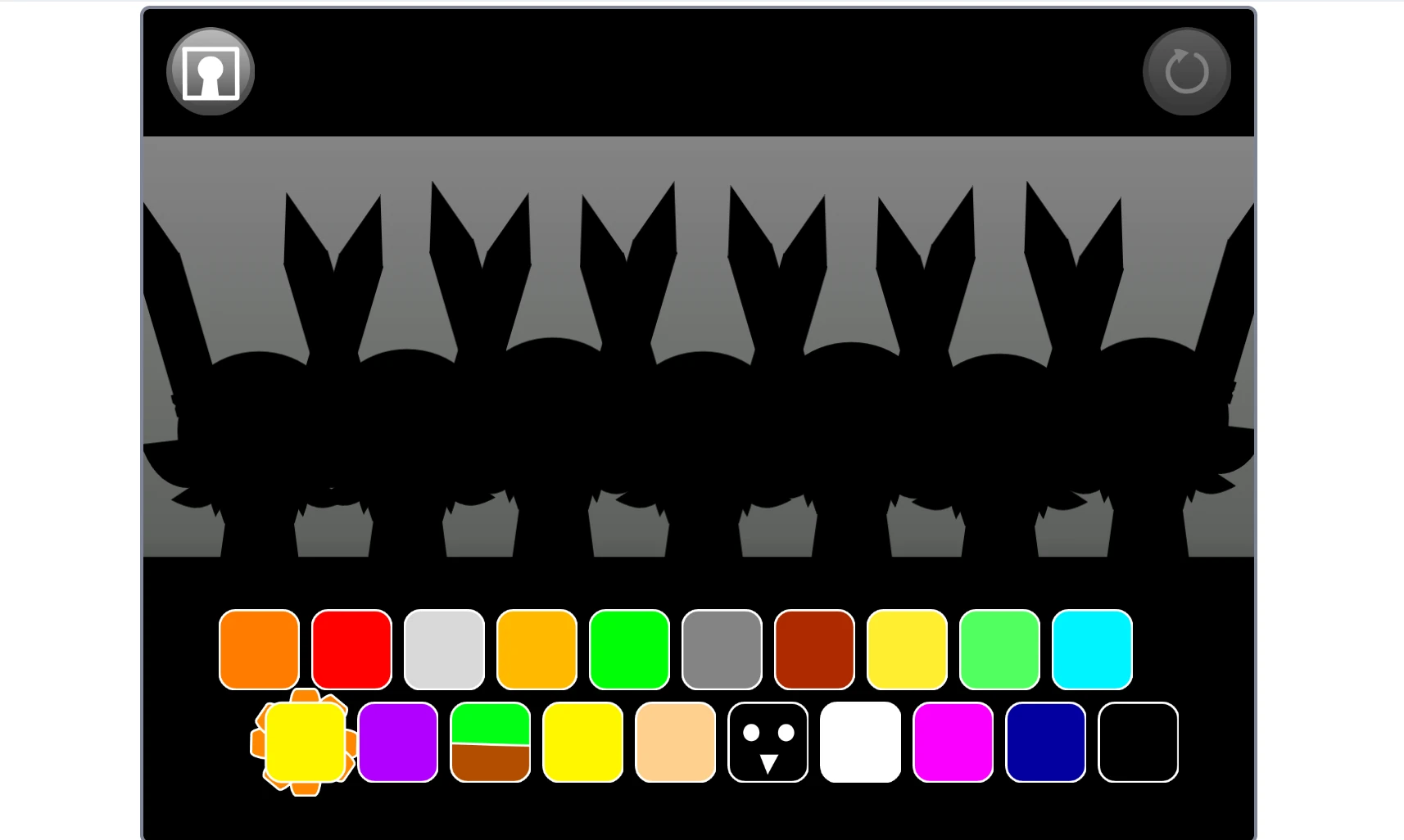 Sprunki Pyramixed Penz gameplay showing character selection