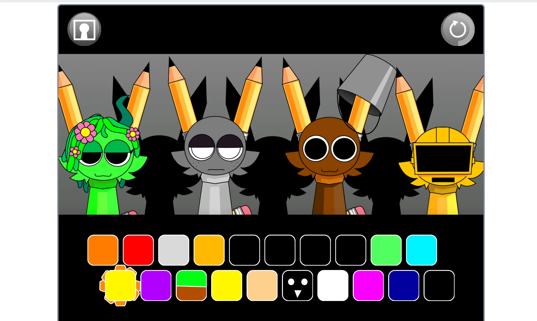 Sprunki Pyramixed Penz sound combination examples