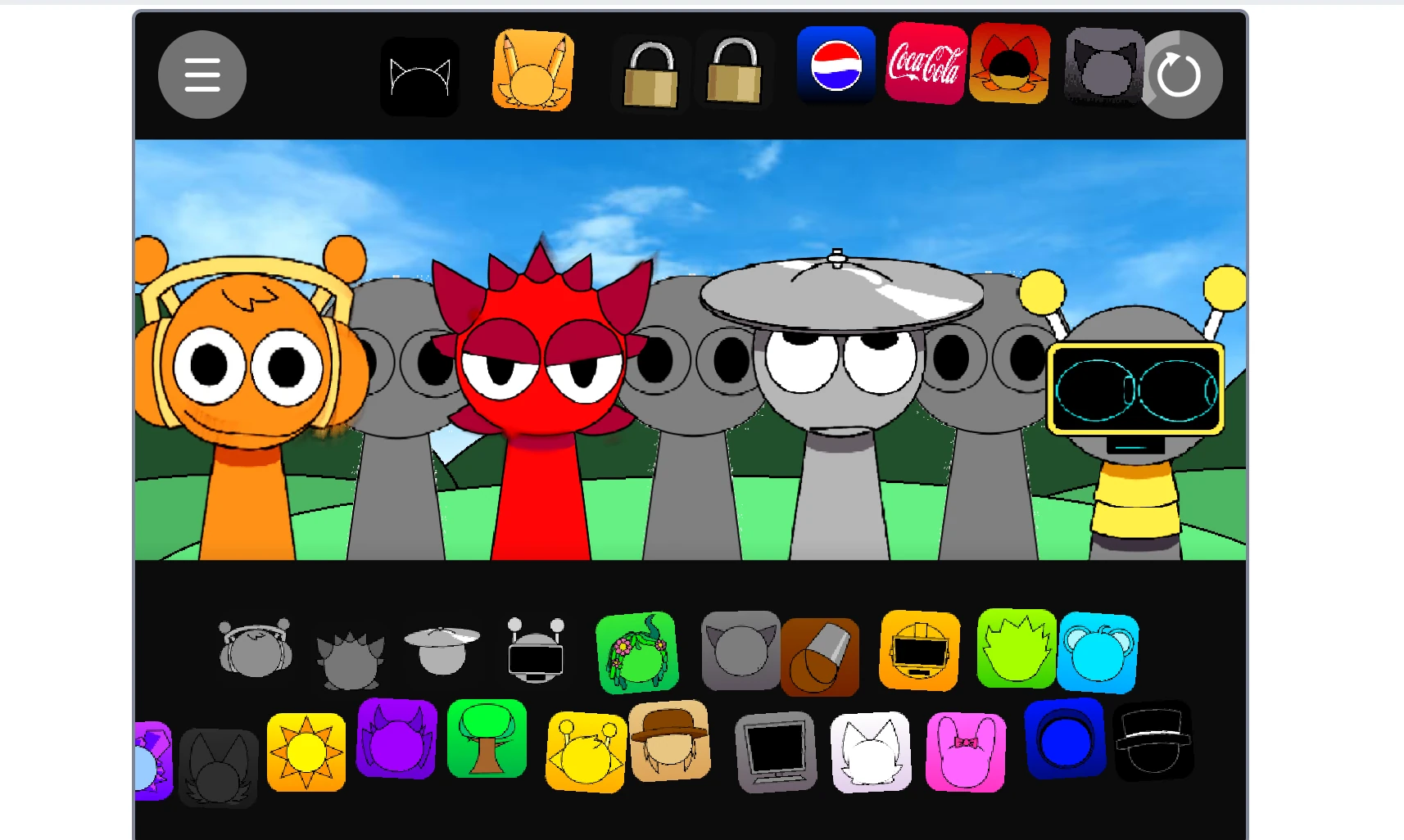 Sprunki Pyramixed Regretful v2 music creation