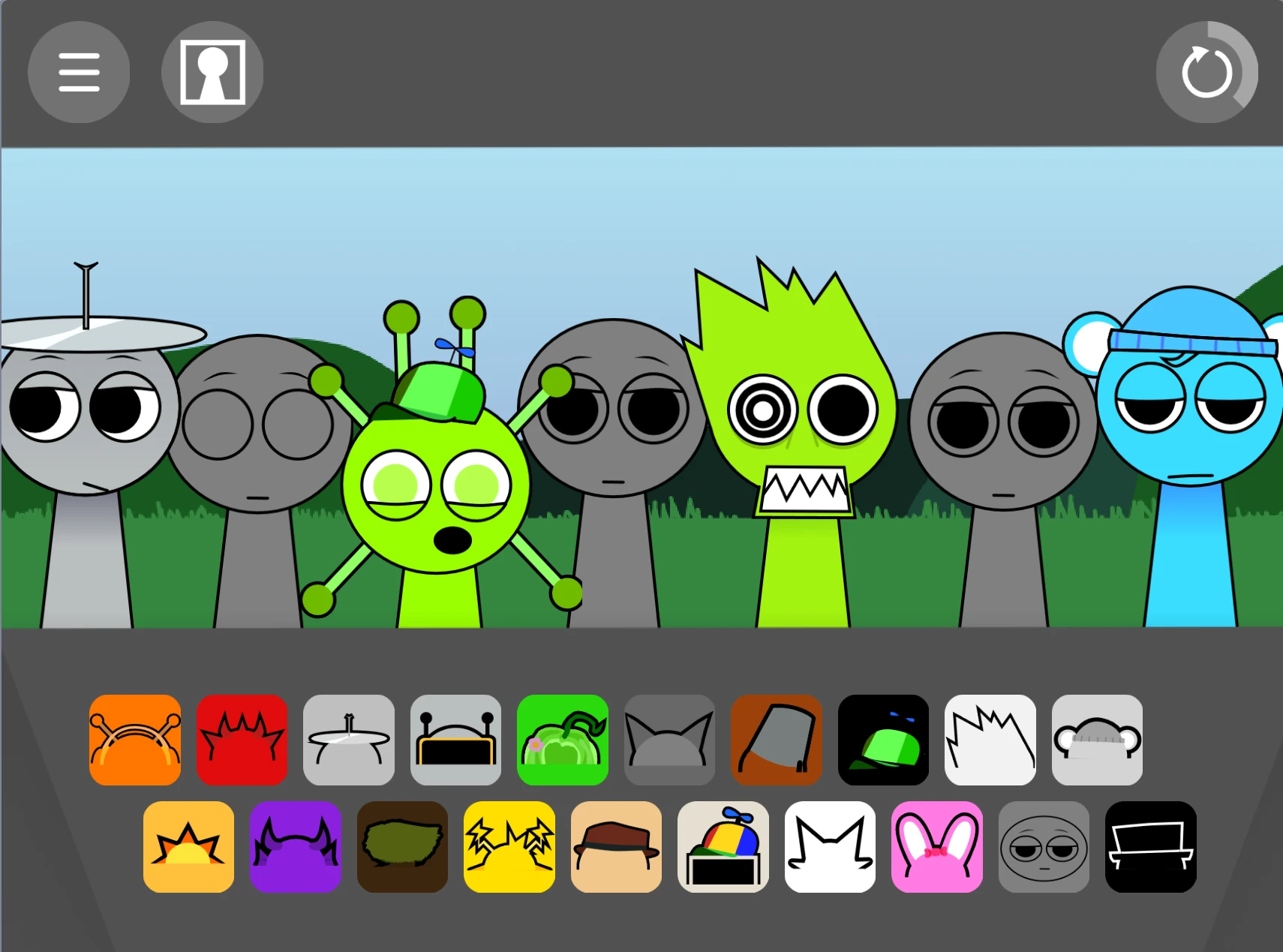 Sprunki Retake OCS completed character examples