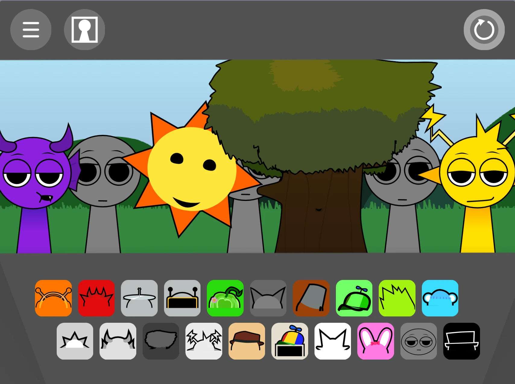 Sprunki Retake OCS mobile gameplay