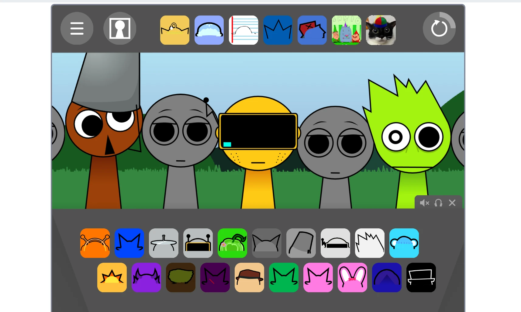 Advanced music creation with multiple Sprunki characters