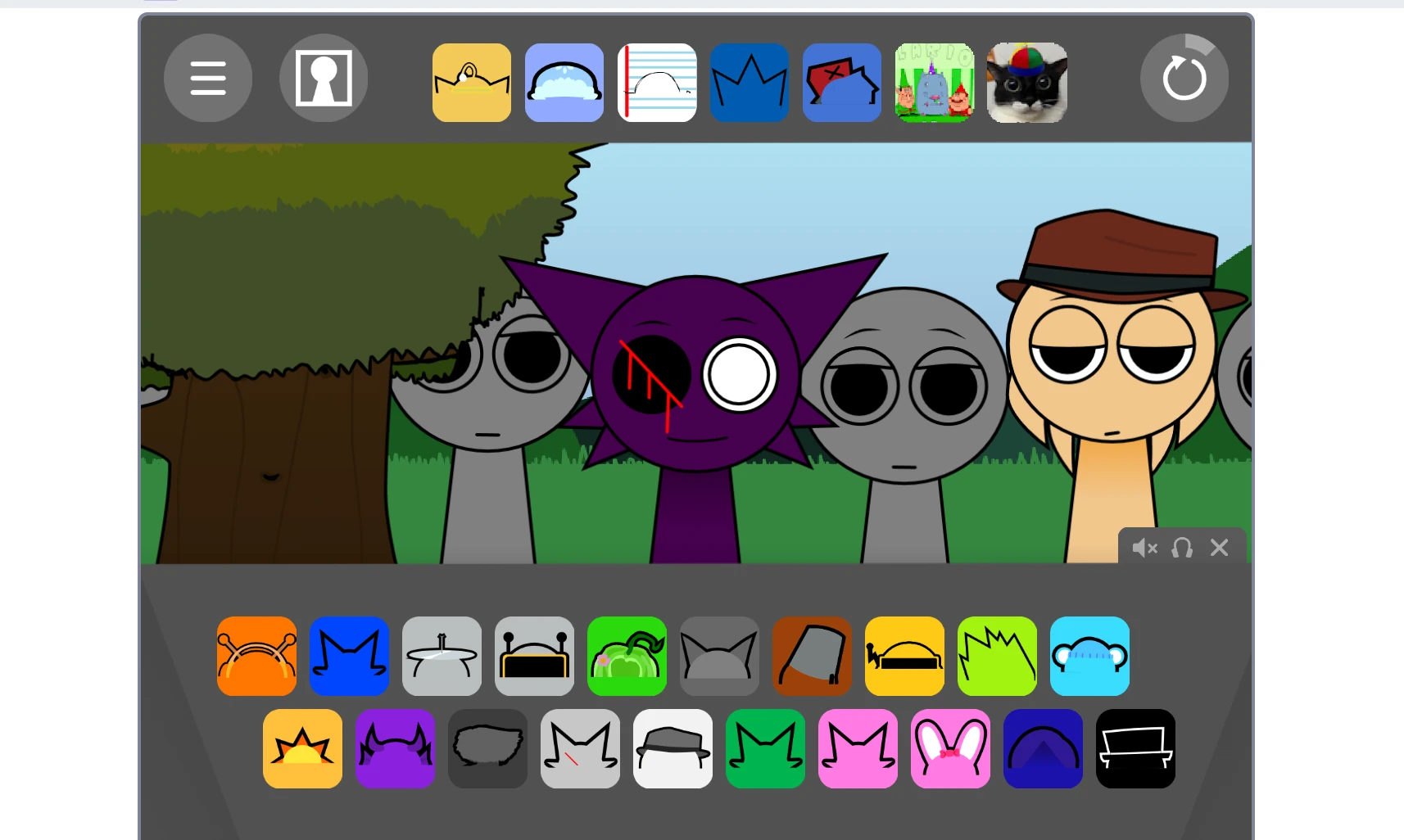 Special effects and visual elements in Sprunki Retake
