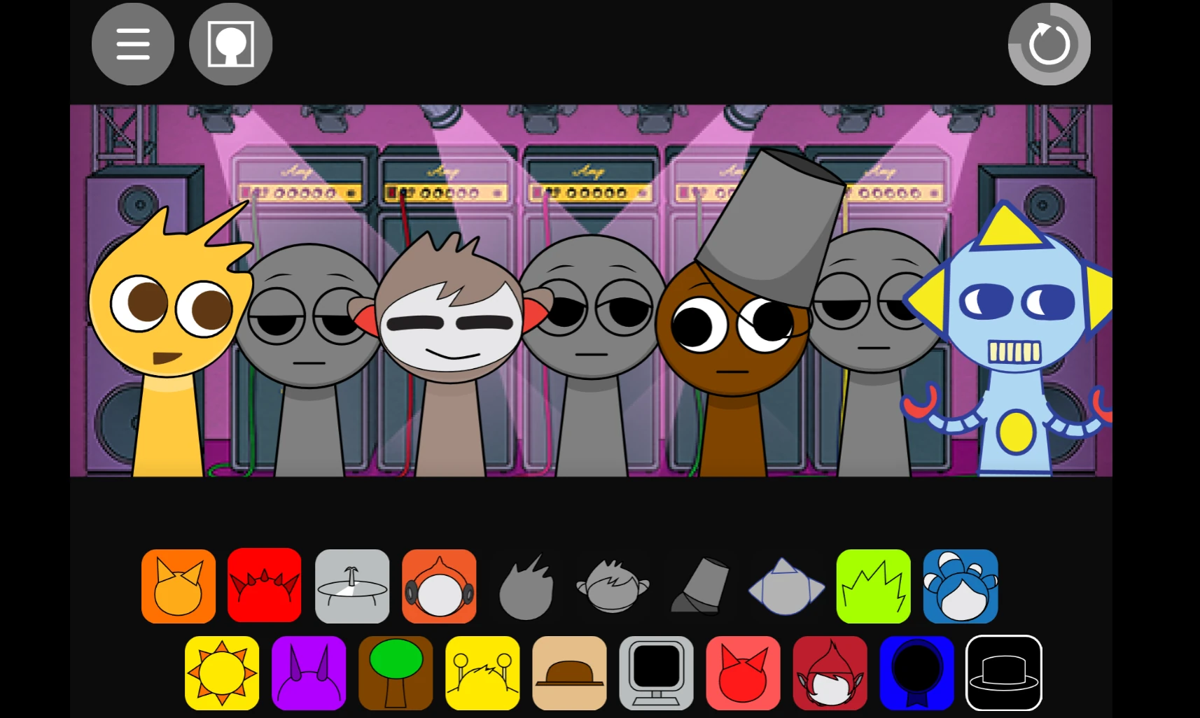 Sprunki Scratch free gameplay demonstration